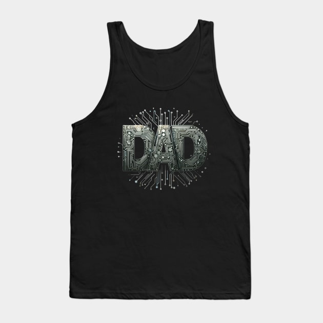 Cool and Stylish Tech Gift for Father Tank Top by Teeport